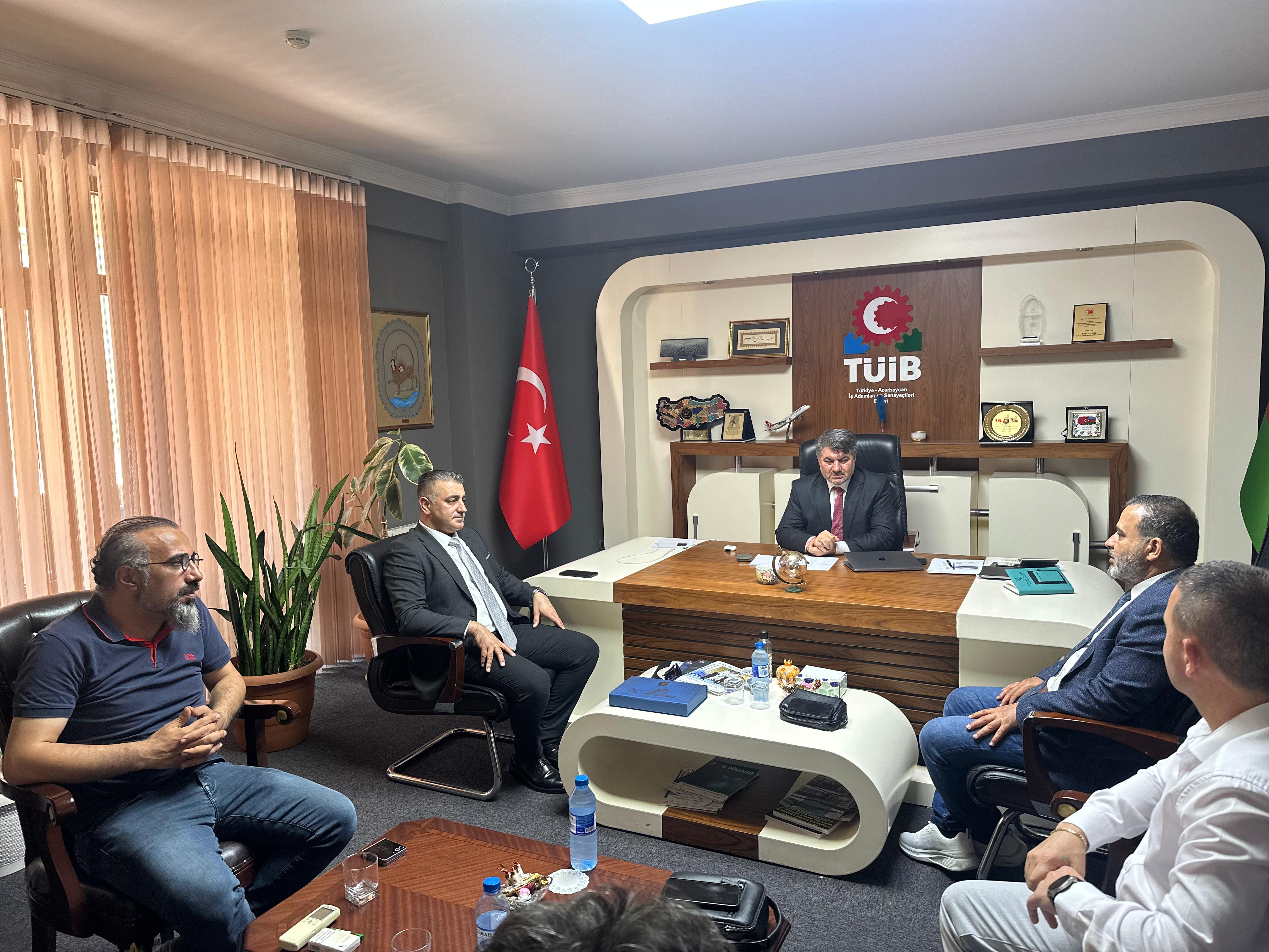 Şimali Kipr Türk Respublikasının Sənaye Palatasının nümayəndə heyəti TÜİB-i ziyarət edib.